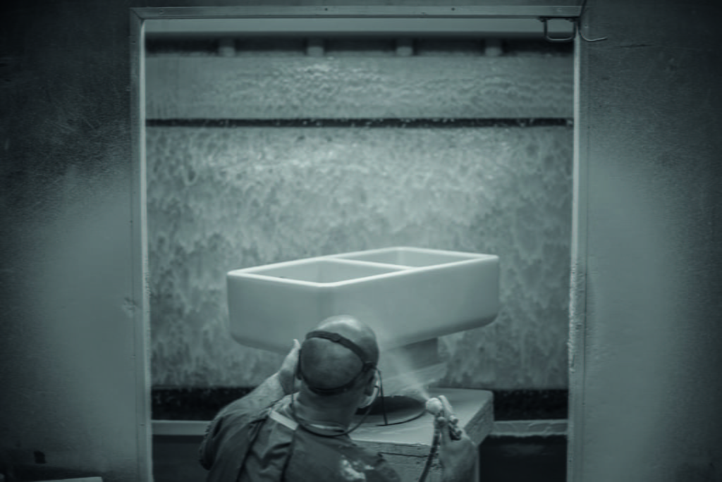 Küchenbecken Herstellungsprozess